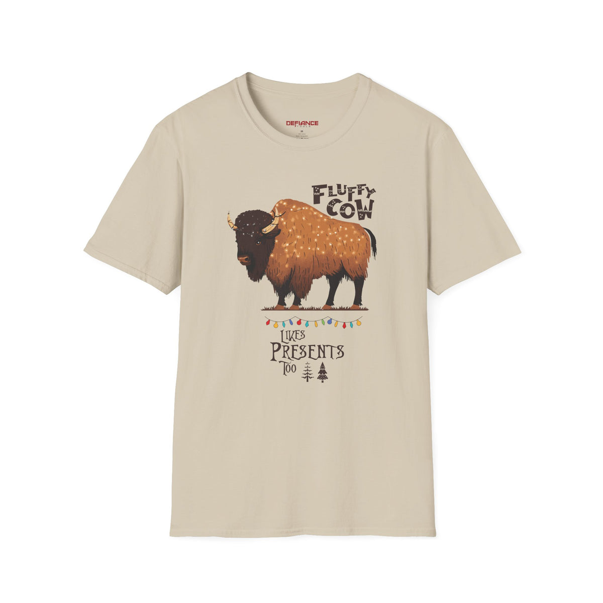Fluffy Cow Christmas T-Shirt